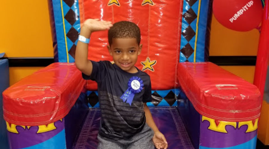 Toddler Birthday Party: Spider Man Party At Pump It Up Indoor Bounce House