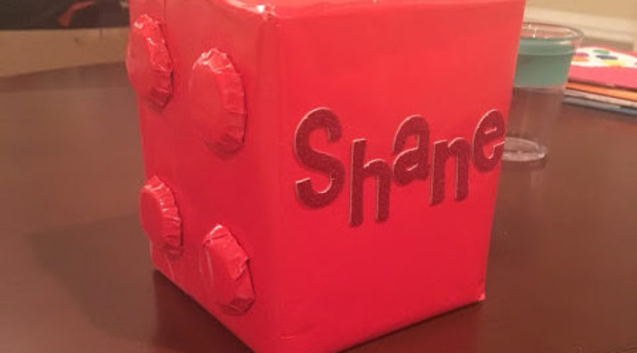 Toddler Boy Valentine’s Tissue Box Decor