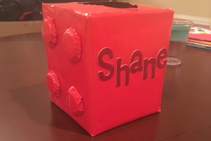 Toddler Boy Valentine’s Tissue Box Decor