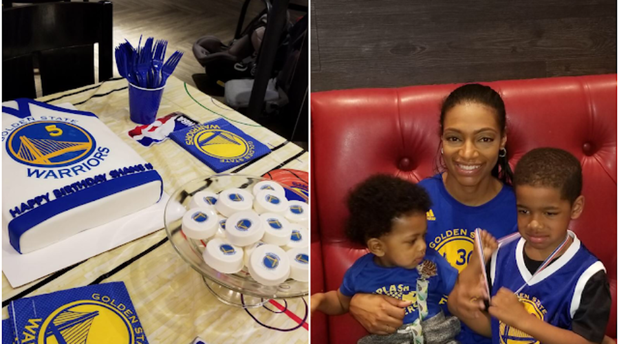 Super Easy Golden State Warrior Themed 5th Birthday Party