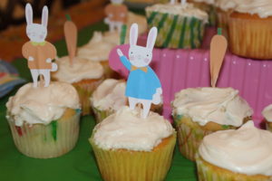 Easter Bunny Cake and Cupcakes